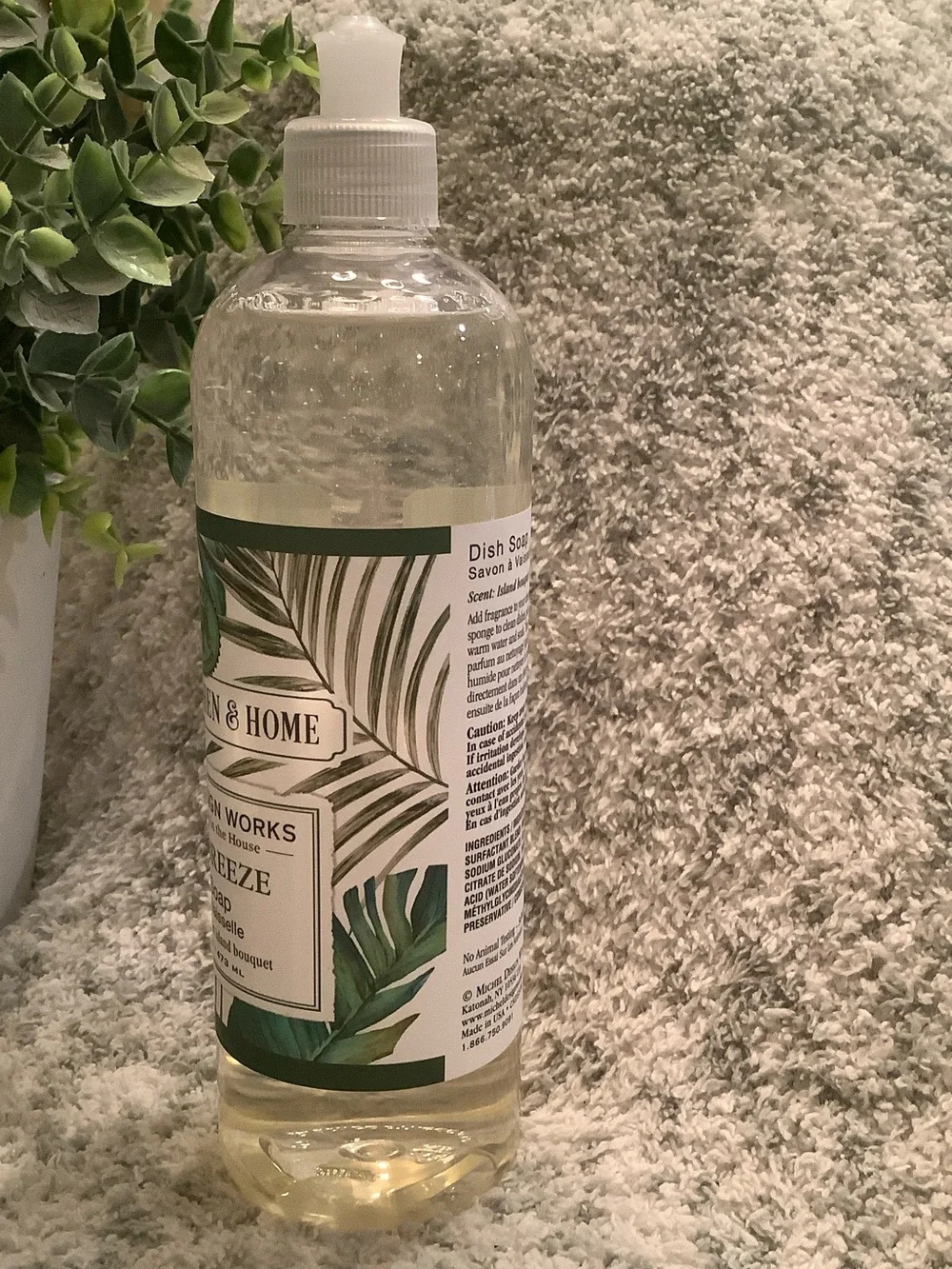 Michel Design Works Palm Breeze Scented dish Soap NWT 16oz